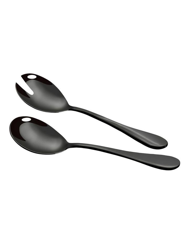 Stanley Rogers Albany Onyx Salad Fork & Spoon 2 Piece Set in Black