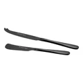 Stanley Rogers Albany Onyx Hard Cheese Knife & Spreader 2 Piece Set in Black