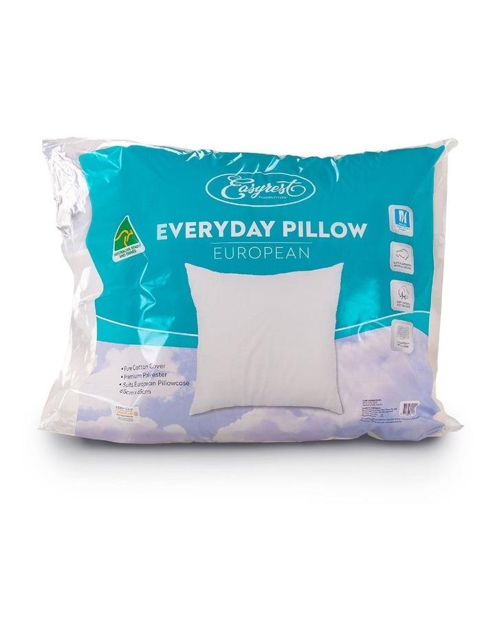 Easy Rest Everyday European Pillow in White European
