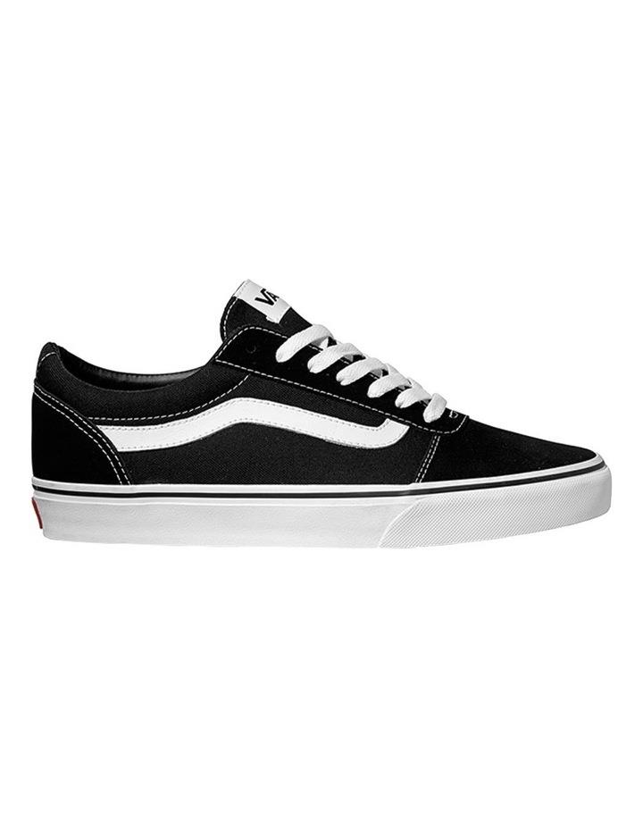 Vans Ward Suede Canvas Sneaker in Black/White Black 7