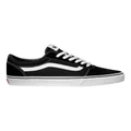Vans Ward Suede Canvas Sneaker in Black/White Black 9