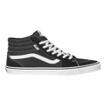 Vans Filmore Hi Suede Canvas Sneaker in Black/White Blk/White 5