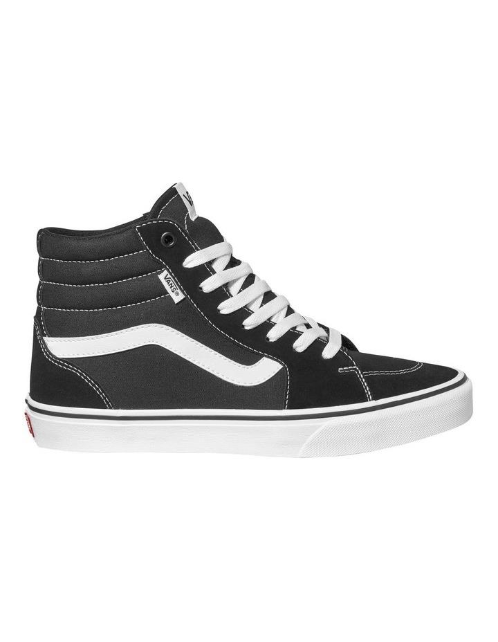 Vans Filmore Hi Suede Canvas Sneaker in Black/White Blk/White 6