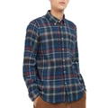 Barbour Earlwick Tailored Long Sleeve Shirt in Navy Blue L