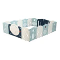 Keezi Foldable Baby Playpen 16 Panels in Blue
