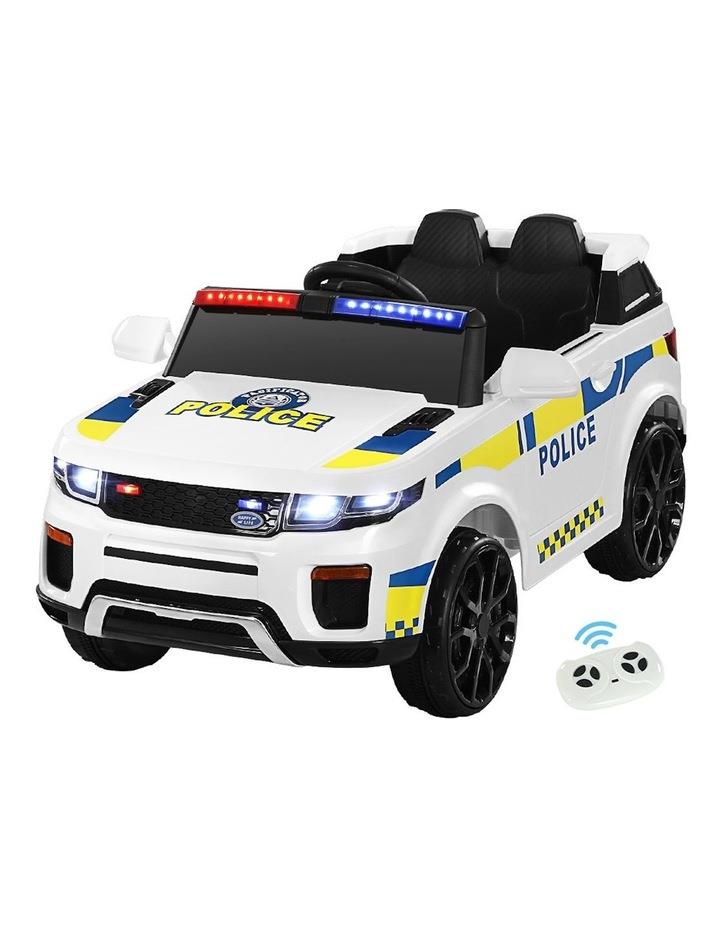 Rigo Kids Electric Ride On Patrol Police Car White