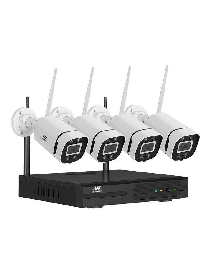 UL-Tech UL-tech 3MP Wireless CCTV Security System 8 Channel 4 Camera in White
