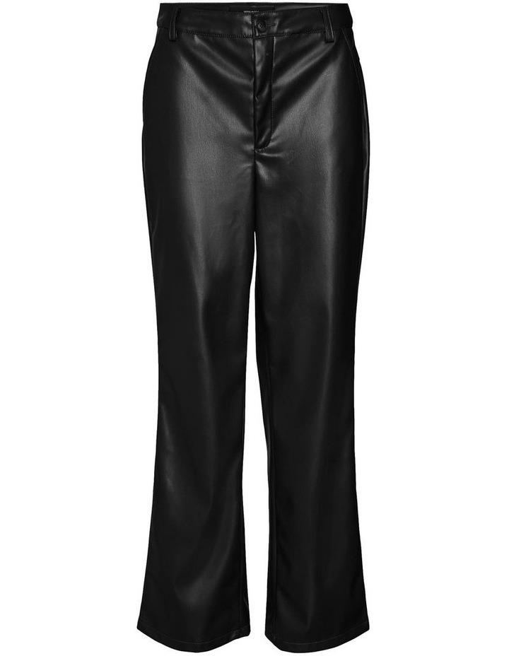 Vero Moda Bellagry High Waisted Coated Pant in Black L