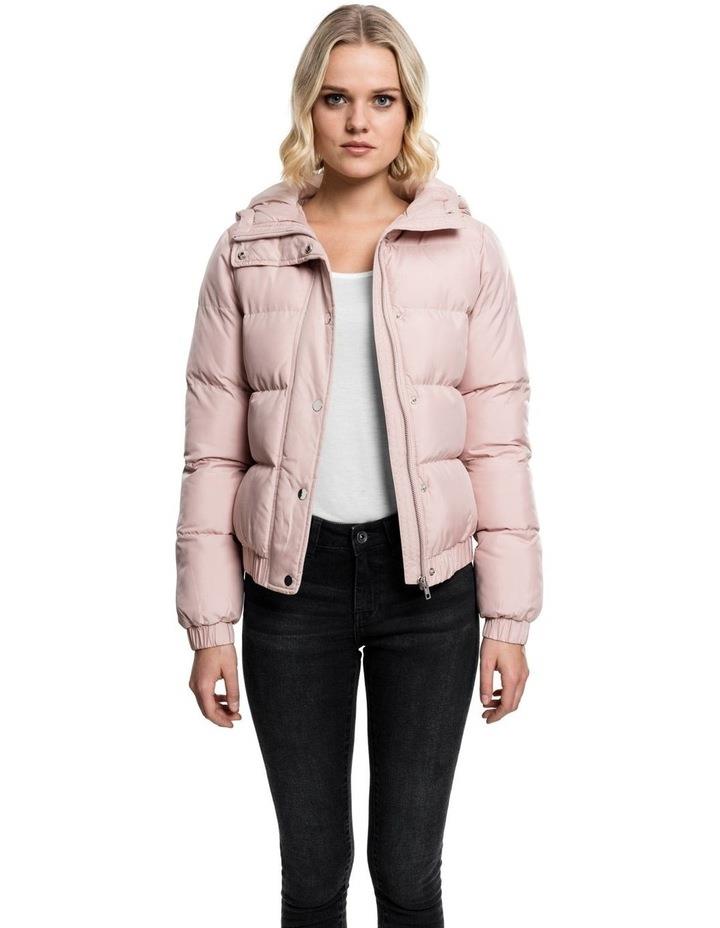 Urban Classics Hooded Puffer Active Jacket In Light Rose XL