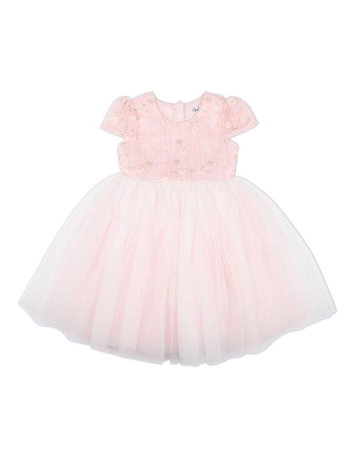 Bebe Lace Bodice Dress in Dusky Pink 3