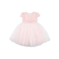 Bebe Lace Bodice Dress in Dusky Pink 5