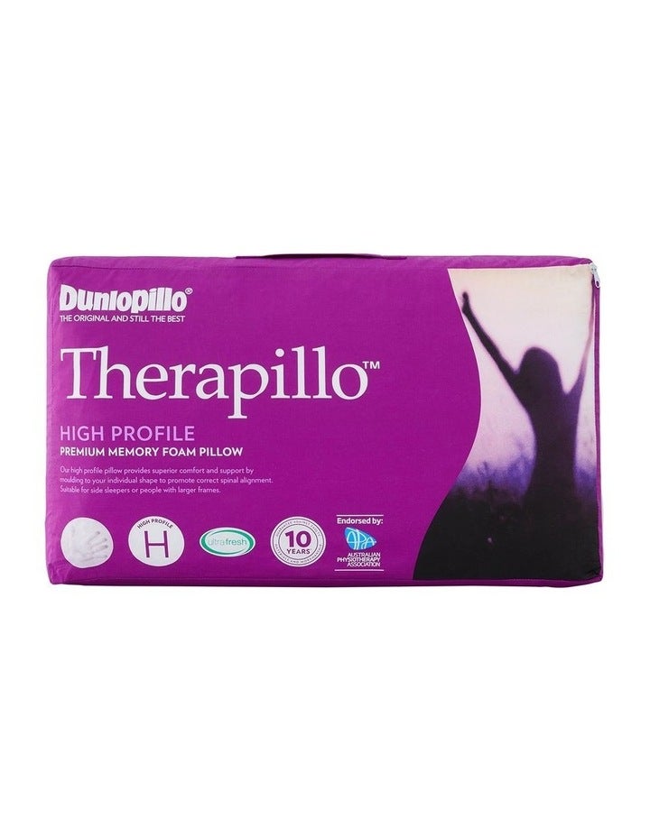 Dunlopillo Memory Foam Ultimate Support Pillow High Profile & Firm Feel White High