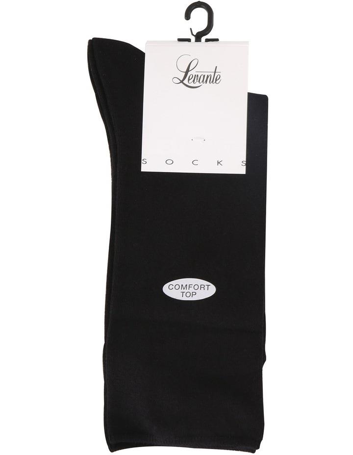 Levante Comfort Top Sock Black 2-8