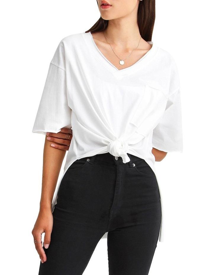 Belle & Bloom Brave Soul Oversized T-Shirt in White L/XL