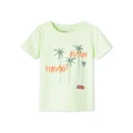 Name It Frankie Printed T-shirt in Lime Green Lt Green 2