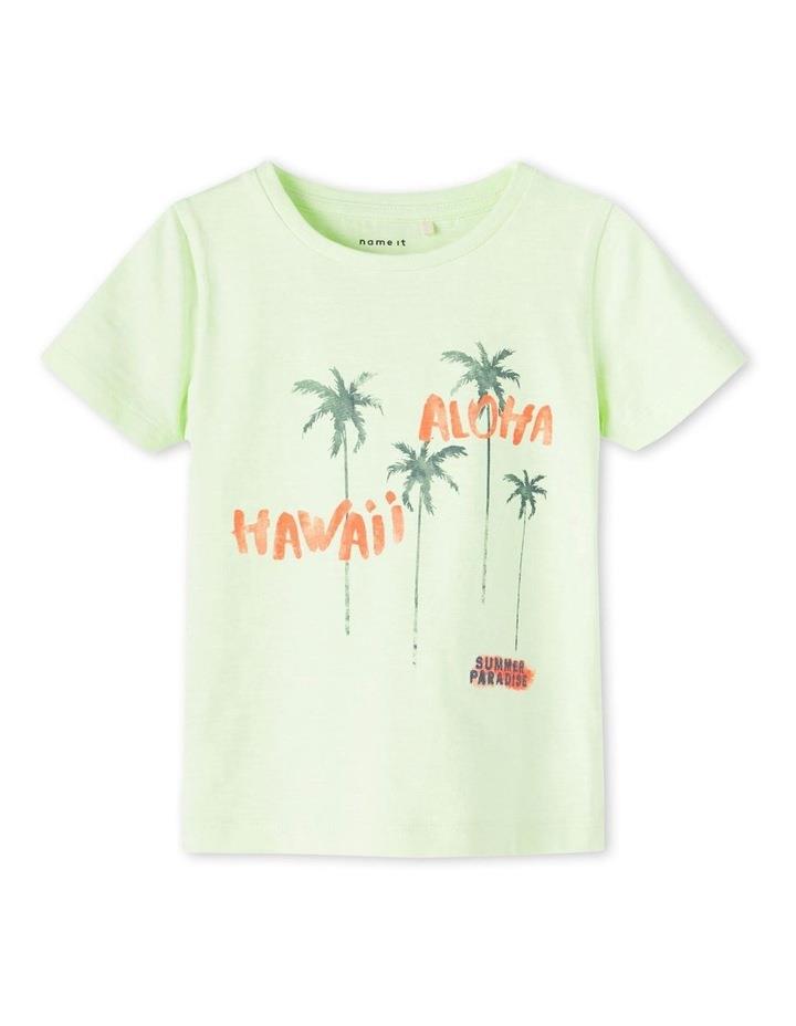 Name It Frankie Printed T-shirt in Lime Green Lt Green 3