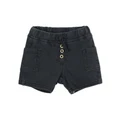 Bebe Milo Terry Shorts in Coal Charcoal 0