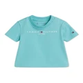Tommy Hilfiger Essential Logo T-shirt in Ocean Tide Lt Blue 3-6 Months