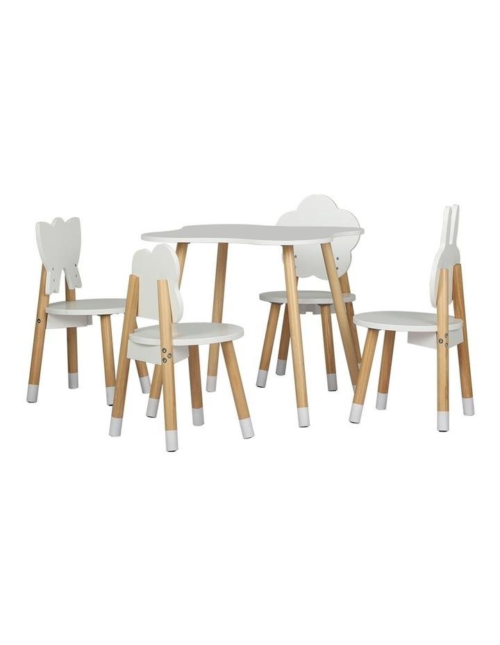Keezi Kids 5 piece Table/Chairs Set Brown