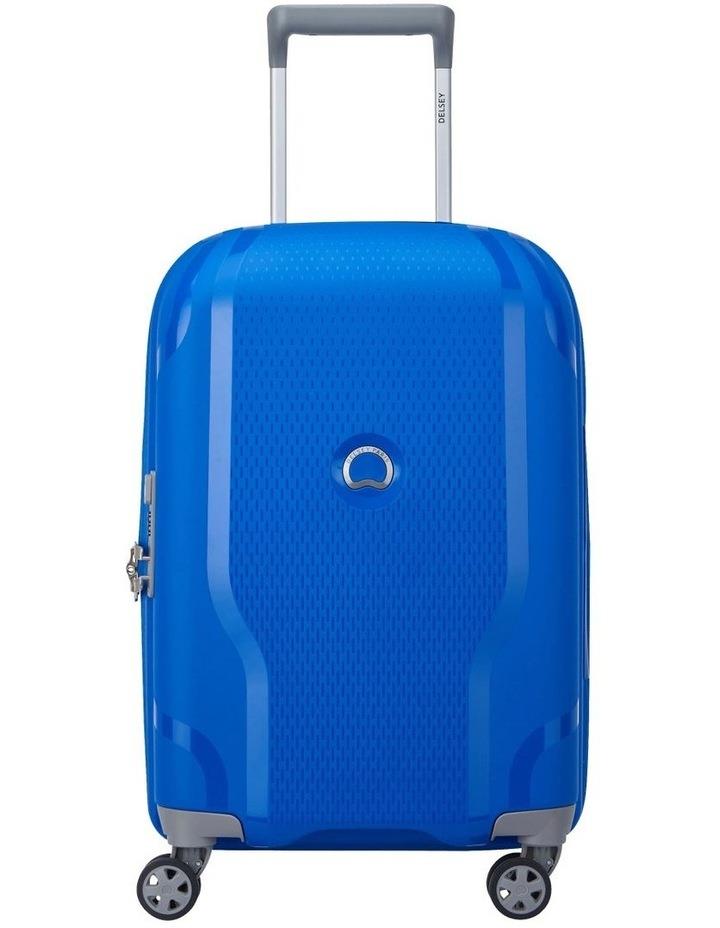 Delsey CLAVEL 55cm 4 Wheels Carry On Trolley Case in Klein Blue