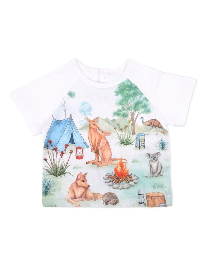 Bebe Atticus Outback Camp Tee in Cloud Ivory 000