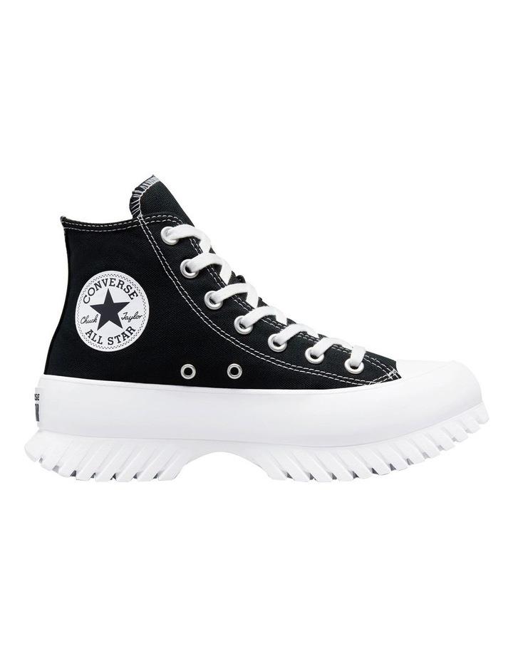 Converse Chuck Taylor Lugged Hi Canvas Sneaker in Black/White Black 3