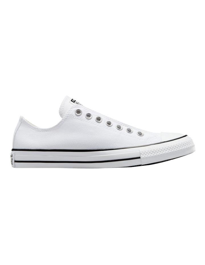Converse Chuck Taylor Slip On Canvas Sneaker in White/Black White 5