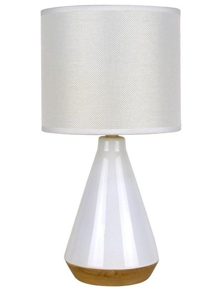 Lexi Lighting Lux Tapered Ceramic Table Lamp in White