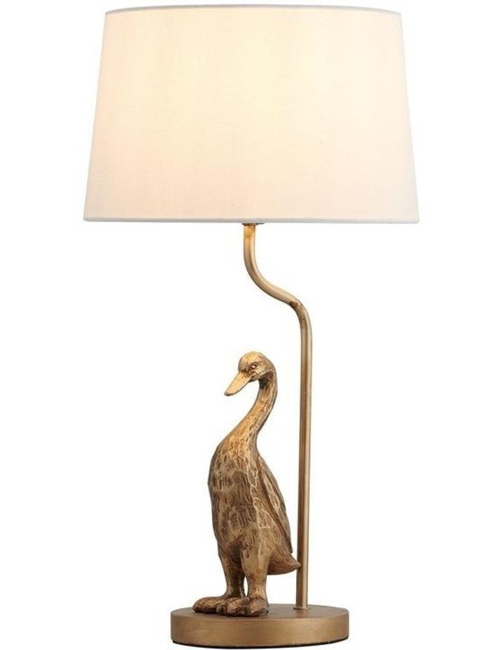 Lexi Lighting Duck Standing Table Lamp in Cream/Pewter Cream