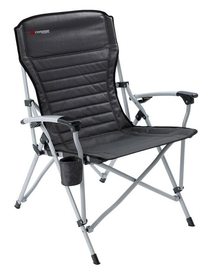 CARIBEE Crossover Folding Outdoor Chair in Black