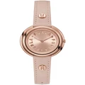 Furla Icon Shape Leather Watch in Nude Ivory
