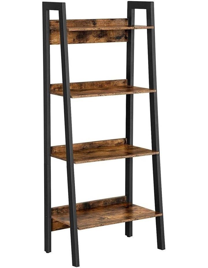 VASAGLE Ladder Shelf 4-Tier Freestanding Storage in Brown