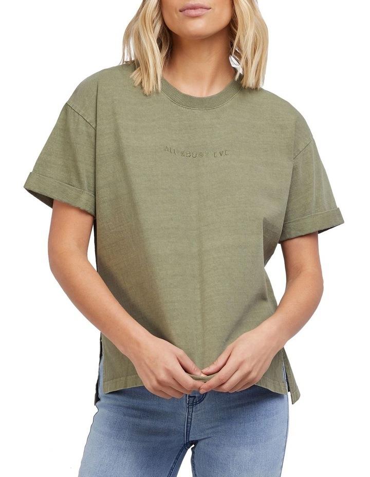 All About Eve Washed Tee in Khaki 16