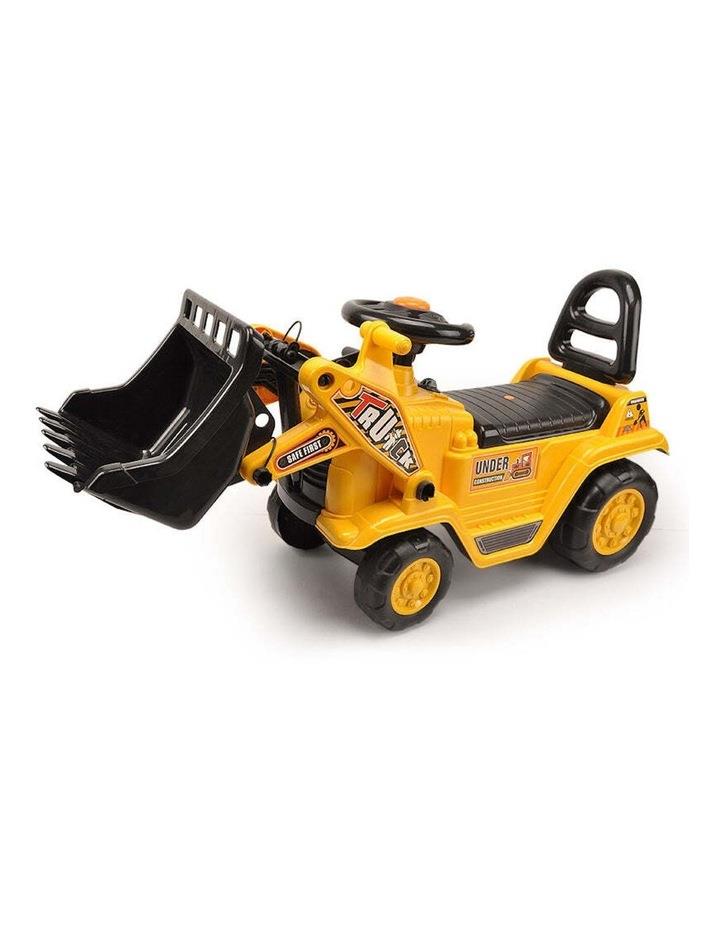 LENOXX Digger Ride On with Interactive Gear Stick & Scoop in Yellow