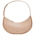 Tommy Hilfiger Casual Chic Leather Shoulder Bag in Oatmeal