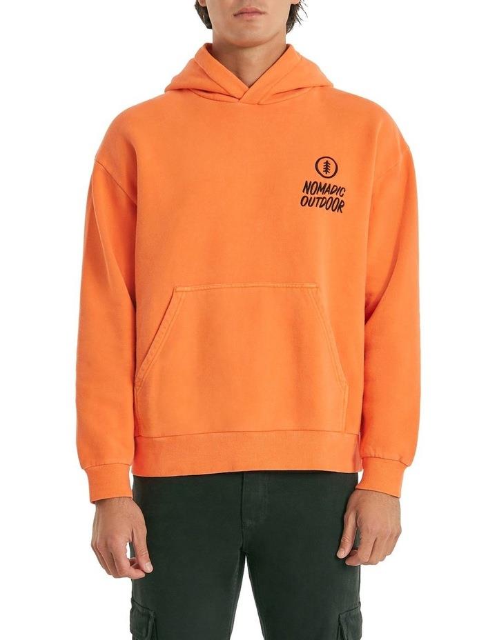 Nomadic Paradise Eagle Grove Relaxed Hooded Sweater in Flame Orange S