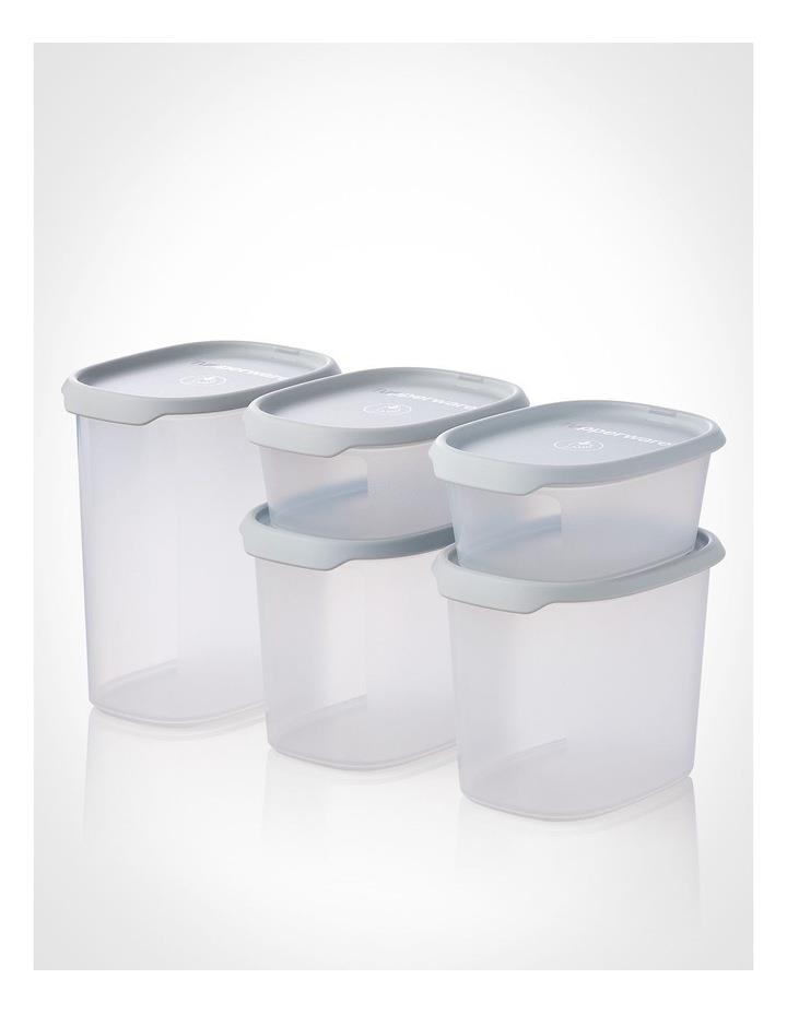 Tupperware One Touch Seal & Store Rectangular Container Set of 5 in Clear