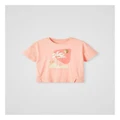 Name It Flicka Loose T-Shirt in Peach Nectar Lt Pink 13-14