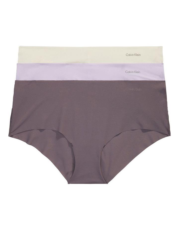 Calvin Klein Invisibles Hipster 3 Pack in Pastel Lilac/Vanilla Lt Purple S