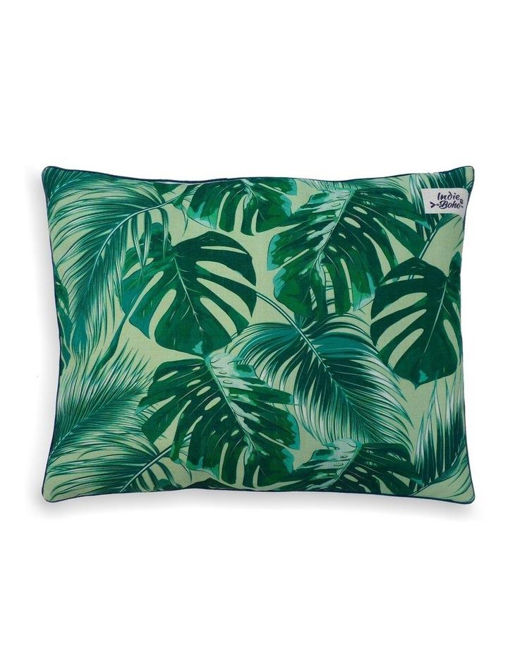 Indie Boho Pets Tropical Leaves Extra Large Pet Bed Green