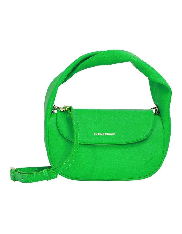 Belle & Bloom Twisted Hearts Clutch in Green Emerald One Size