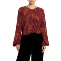 Sass & Bide Creature Carry On Blouse in Red 6