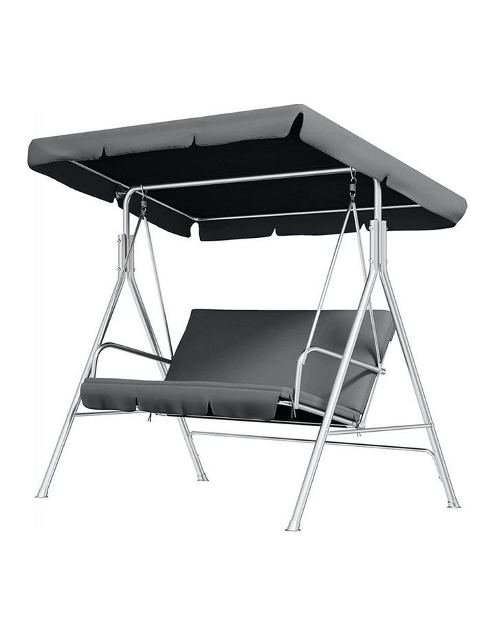 Milano Decor Outdoor Steel Swing Chair 1 Box in Grey
