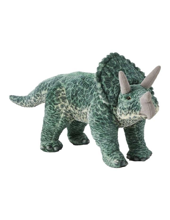 JIGGLE & GIGGLE Jiggle & Giggle Large Standing Triceratops Kids/Children Soft Plush Play Toy 3y+ in Green
