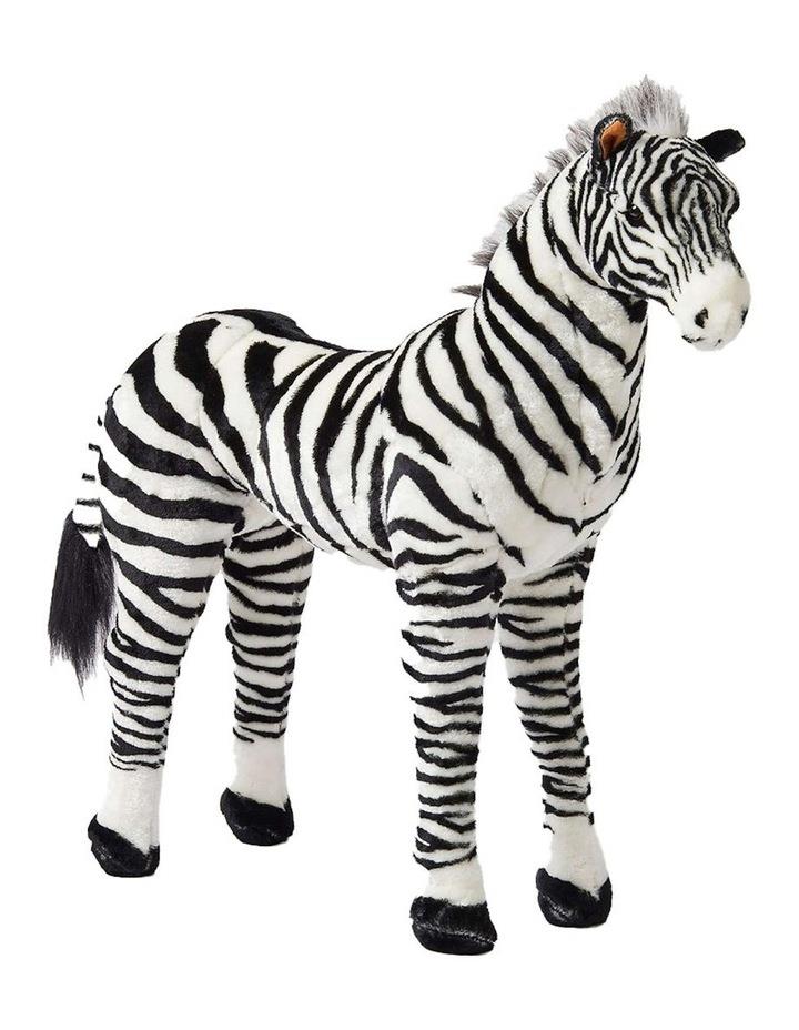 JIGGLE & GIGGLE Jiggle & Giggle Large Standing Zebra Kids/Children Soft Plush Play Toy 3y+ in Black/White Blk/White