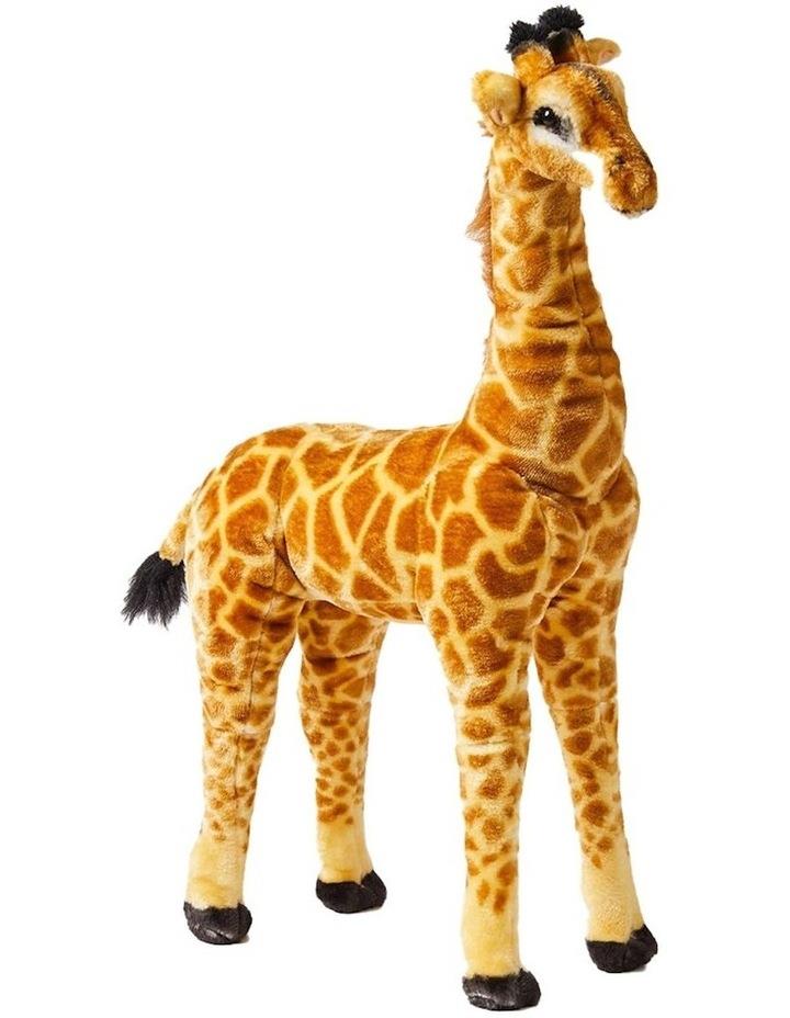 JIGGLE & GIGGLE Jiggle & Giggle Large Standing Giraffe Kids/Children Soft Plush Play Toy 3y+ in Mustard/Orange Mustard