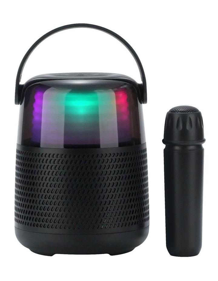 Moki Starmaker Karaoke Combo with Microphone & LED Speaker in Black ACC-KACOBK Black