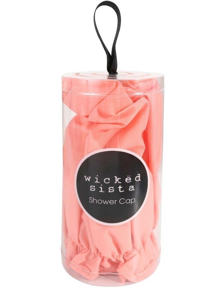 Wicked Sista Shower Cap Gift Cylinder in Coral