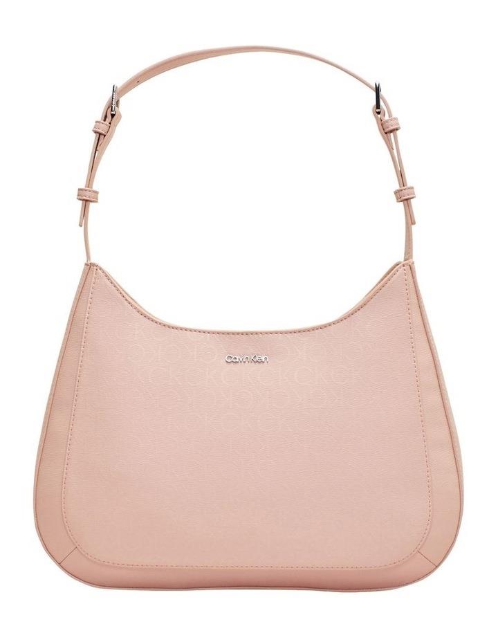 Calvin Klein Must Cafe Au Lait Mono Shoulder Bag in Pale Pink