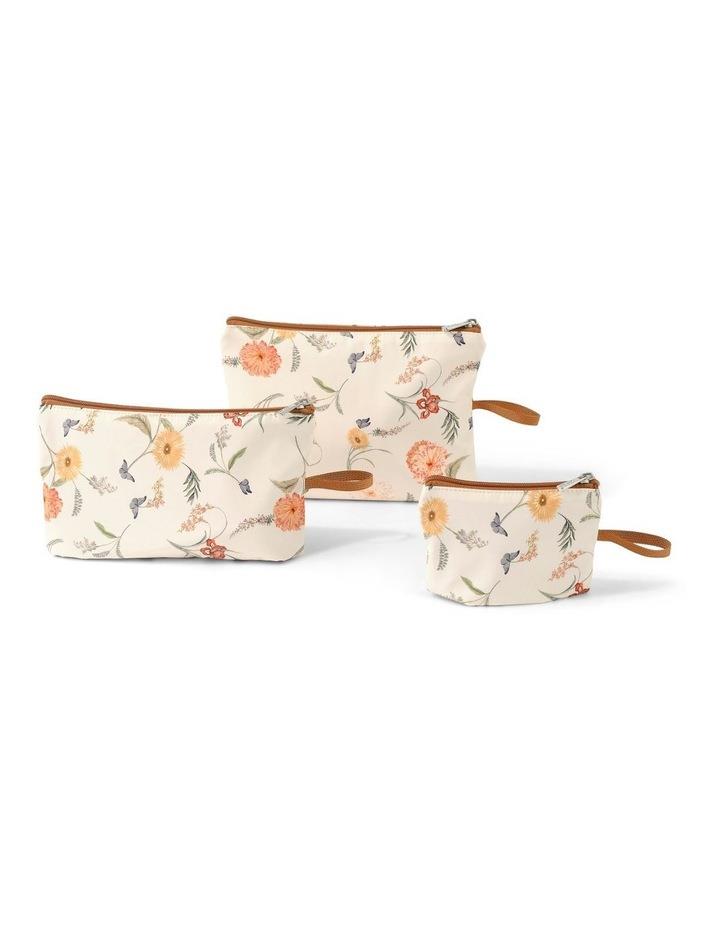 OiOi Packing Pouch Trio in Wildflower Beige